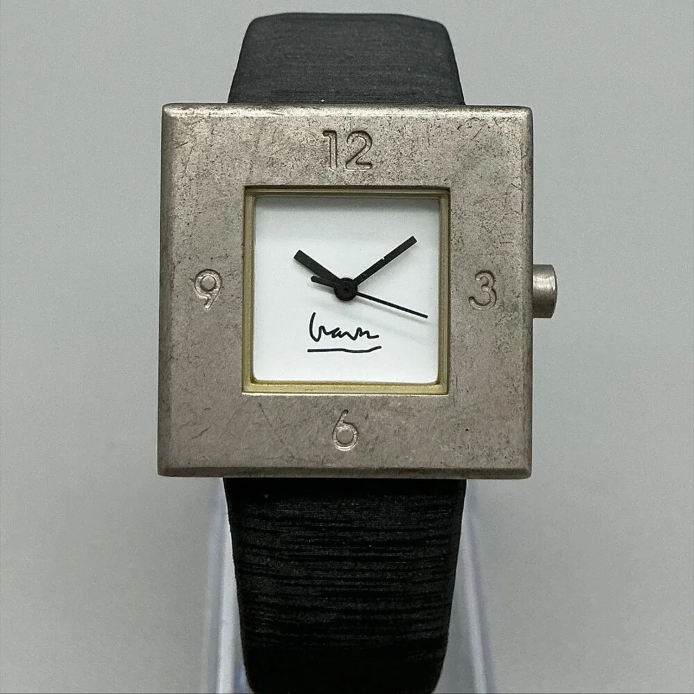Projects Michael Graves Womens Watch 30mm Square Dial Silver Tone New Battery